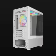 Gabinete Ocelot Gaming Glass Ew7 Psu No, Vent. 1x 120 Mm, Blanco